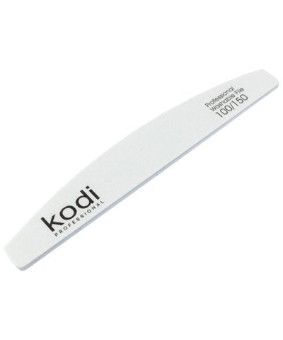 Купити №16 Пилка для нігтів Kodi "Півмісяць" 100/150 (колір: білий, розмір:178/28/4) , ціна 48 грн, фото 1
