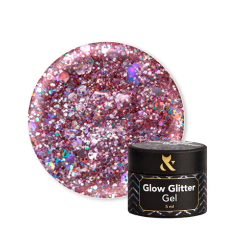 Купити Гель-гліттер для дизайну F.O.X Glow Glitter Gel 004 5мл , ціна 135 грн, фото 1