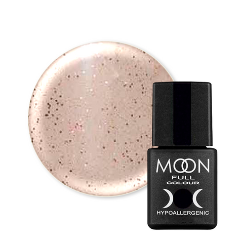 Гель-лак Moon Full Opal №503 ( бежевый полупрозрачный с мелким розовым шиммером), Opal, 8 мл, шиммер/микроблеск