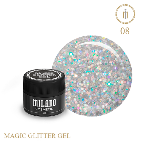 Купити Гель з гліттером  Milano   Magic 08 , ціна 110 грн, фото 1
