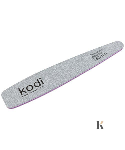 Купити №114 Пилка для нігтів Kodi конічна 180/180 (колір: сірий, розмір:178/32/4) , ціна 30 грн, фото 1