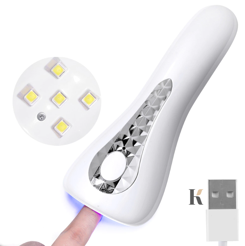 Купити УФ LED лампа для манікюру Q5 18 Вт (на акумуляторі, таймер 45, 60 сек) , ціна 199 грн, фото 2