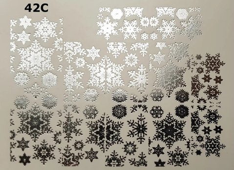Купить Слайдер-дизайн 42C (серебро) (Новый год) , цена 28 грн, фото 1