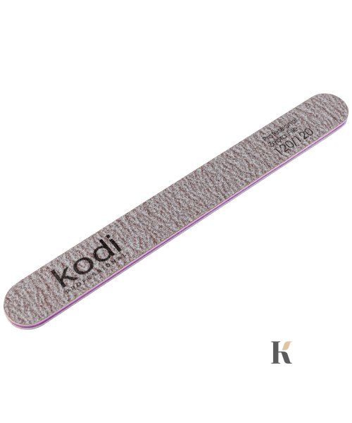 Купить №79 Пилка для ногтей Kodi прямая 120/120 (цвет: коричневый, размер:178/19/4) , цена 25 грн, фото 1