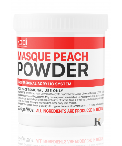 Купить Masque Peach Powder Kodi (Матирующая Акриловая пудра Kodi "Персик") 224 гр. , цена 979 грн, фото 1