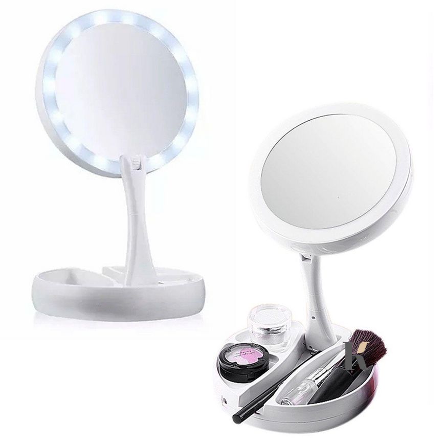 Купити Дзеркало з LED підсвічуванням і органайзером кругле G3 (WO-12) , ціна 182 грн, фото 2