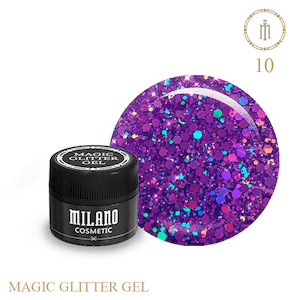 Купити Гель з глiттером  Milano   Magic 10 , ціна 110 грн, фото 1