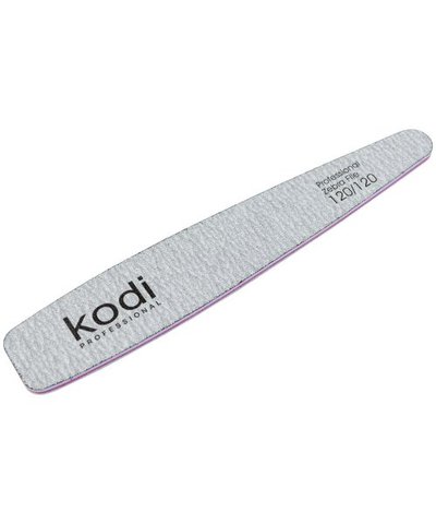 Купити №112 Пилка для нігтів Kodi конічна 120/120 (колір: сірий, розмір:178/32/4) , ціна 30 грн, фото 1