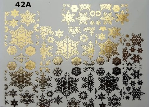 Купить Слайдер-дизайн 42A (золото) (Новый год) , цена 28 грн, фото 1