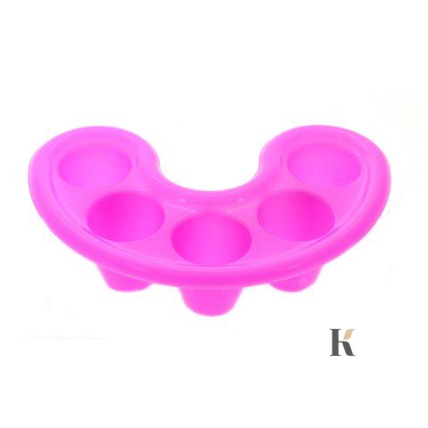 Купити Ванночка для манікюру «Місяць» (роздільна, пластикова, рожева) , ціна 25 грн, фото 2