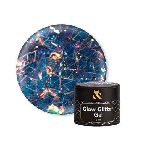 Купити Гель-гліттер для дизайну F.O.X Glow Glitter Gel 006 5мл , ціна 135 грн, фото 1