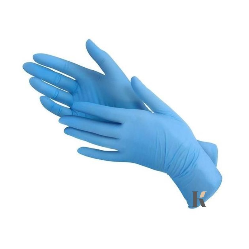 Купить Перчатки нитриловые MedTouch (100 штук, неопудренные, нестерильные, голубые) , цена 210 грн, фото 2