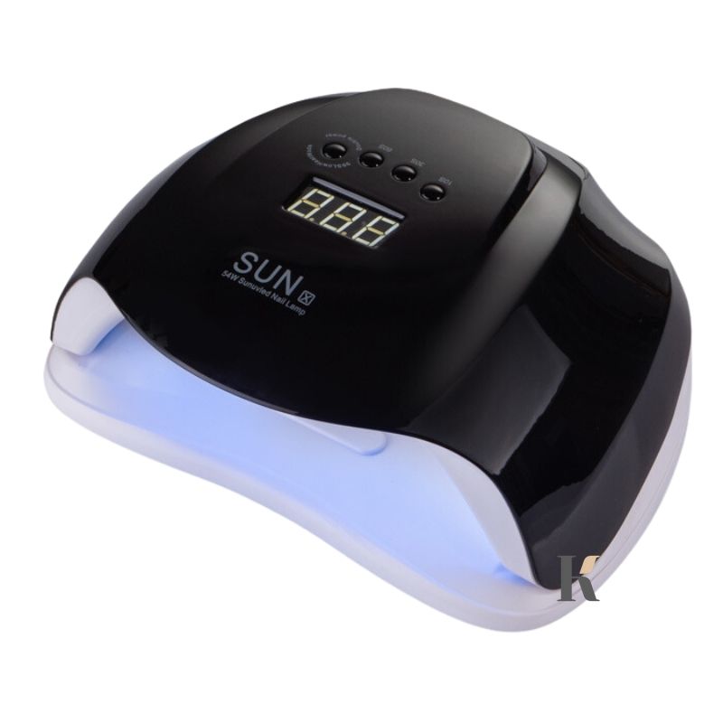 Купити УФ LED лампа для манікюру SUN X 54 Вт Вт (з дисплеєм, таймер 10, 30, 60 і 99 сек) , ціна 329 грн, фото 1