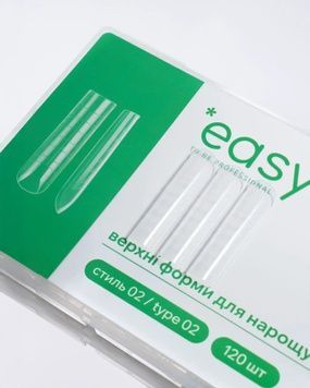 Купити Верхні форми для нарощування нігтів, стиль "2", Easy to be professional, 120 шт , ціна 360 грн, фото 1