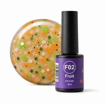 Гель-лак Bee Nails Fruit F02, 8мл, Fruit, 8 мл, Котяче око