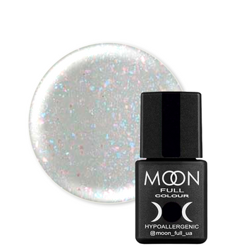 Купити Кольорова база MOON FULL Rubber Base Aurora №2004 (світло-сірий з шиммером), 8 мл , ціна 165 грн, фото 1
