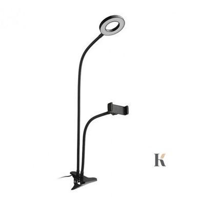 Купити Кільцева LED лампа 9см (ніжка з прищіпкою) USB, 12W , ціна 209 грн, фото 3