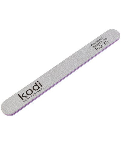Купити №105 Пилка для нігтів Kodi пряма 100/180 (колір: сірий, розмір:178/19/4) , ціна 32 грн, фото 1