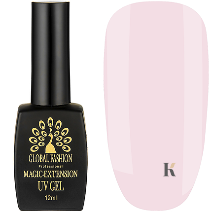 Купити Гель для нарощування Magic-Extension UV Gel Global Fashion, 12 мл №03 ніжний рожевий. , ціна 139 грн, фото 1