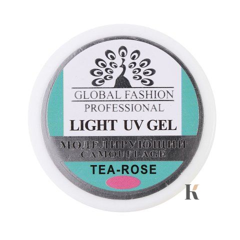 Купити Light гель для нарощування Global Fashion Tea Rose, 15 г , ціна 178 грн, фото 2