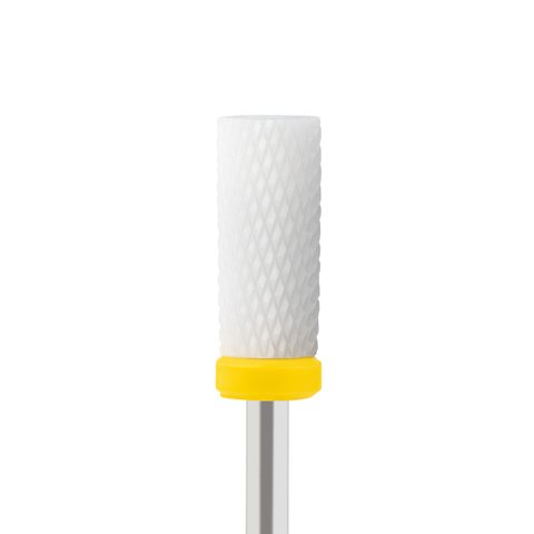 Купити Фреза керамічна "Барабан" білий (жовта насічка) , ціна 94 грн, фото 1