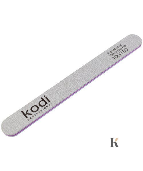 Купити №105 Пилка для нігтів Kodi пряма 100/180 (колір: сірий, розмір:178/19/4) , ціна 32 грн, фото 1