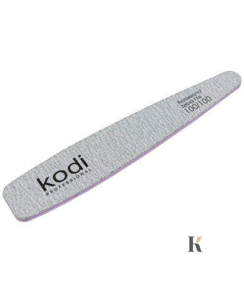 Купити №111 Пилка для нігтів Kodi конічна 100/100 (колір: сірий, розмір:178/32/4) , ціна 30 грн, фото 1
