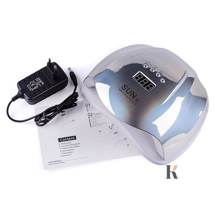 Купить УФ LED лампа для маникюра SUN X MIRROR 54 Вт  (с дисплеем, таймер 10, 30, 60 и 99 сек) , цена 495 грн, фото 3