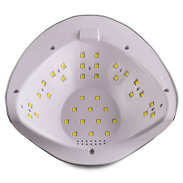 Купити УФ LED лампа для сушки гель лака SUN X MIRROR 54 Вт Срібло (з дисплеєм, таймер 10, 30, 60 і 99 сек) , ціна 585 грн в магазині Qrasa.ua
