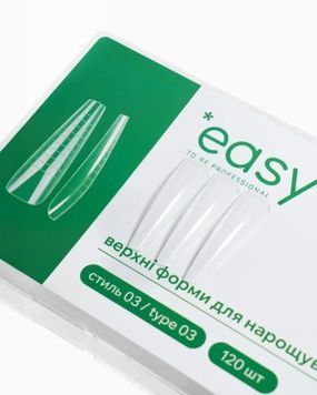 Купити Верхні форми для нарощування нігтів, стиль "3", Easy to be professional, 120 шт , ціна 360 грн, фото 1