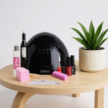 Купити Стартовий набір для манікюру гель-лаком KODI з лампою UV/LED SUNone (48 W) та фрезером Nail Drill (20000 об/хв), Black  , ціна 690 грн, фото 1