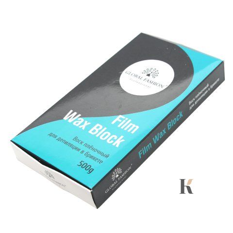 Купити Плівковий віск «Wax Block» для депіляції від Global Fashion (чорний, у брикеті, 500 г) , ціна 179 грн, фото 2