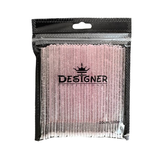 Купить Пластиковые микробраши Designer Нежно-розовые 10 см 100 шт  , цена 60 грн, фото 1