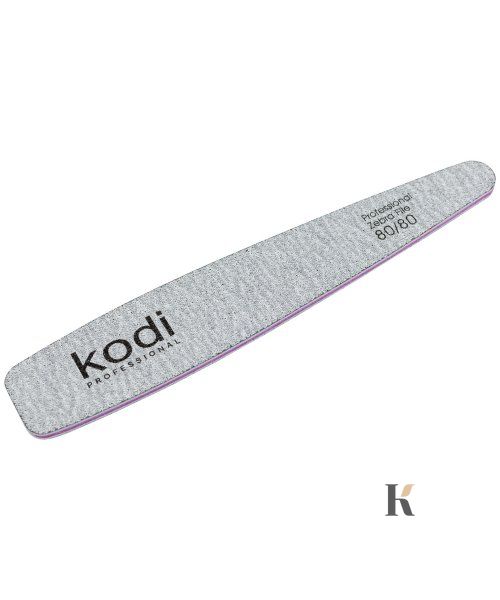 Купити №110 Пилка для нігтів Kodi конічна 80/80 (колір: сірий, розмір:178/32/4) , ціна 30 грн, фото 1