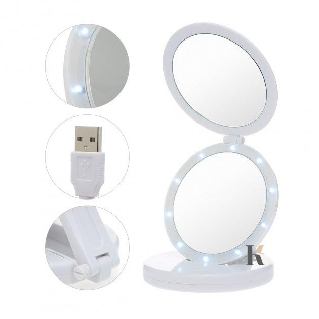 Купити Дзеркало з LED підсвічуванням кругле Large LED Mirro (W0-29) , ціна 219 грн, фото 4