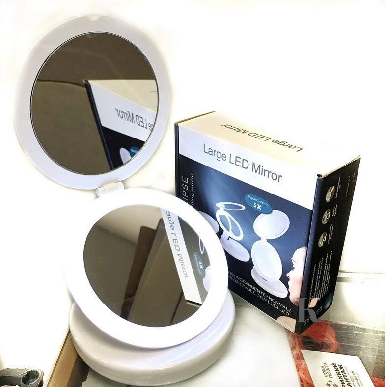 Купити Дзеркало з LED підсвічуванням кругле Large LED Mirro (W0-29) , ціна 219 грн, фото 5