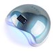 УФ LED лампа для нарощування нігтів Sun 5 Mirror Blue 48 Вт Дзеркальна блакитна (з дисплеєм, таймер 10, 30, 60 і 99 сек)