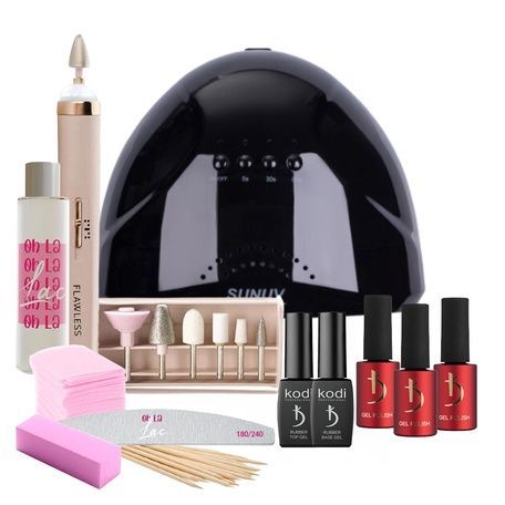 Купити Набір для манікюру з лампою та фрезером, лампа SUN One Black та портативний фрезер (акумулятор) , ціна 699 грн, фото 1