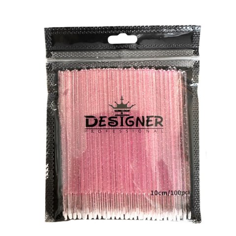 Купити Пластикові мікробраші Designer рожеві 10 см 100 шт , ціна 60 грн, фото 1