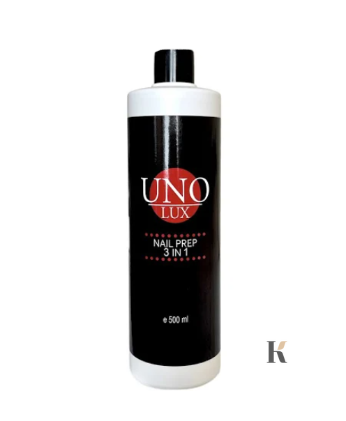 Купити Рідина UNO LUX Nail Prep 3in1 – для знежирення, зняття липкого шару, очищення кистей , ціна 187 грн, фото 1