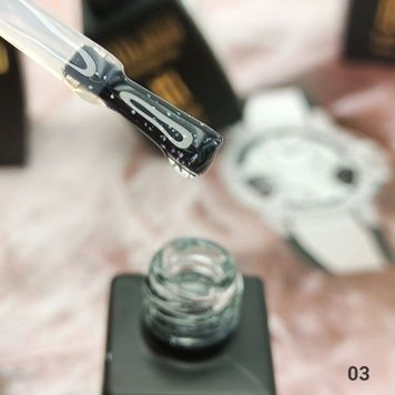 Купити Топ для гель-лаку Milano Stick Confetti Top Gel №03 (10 мл, з конфетті, без липкого шару, прозорий) , ціна 165 грн, фото 1