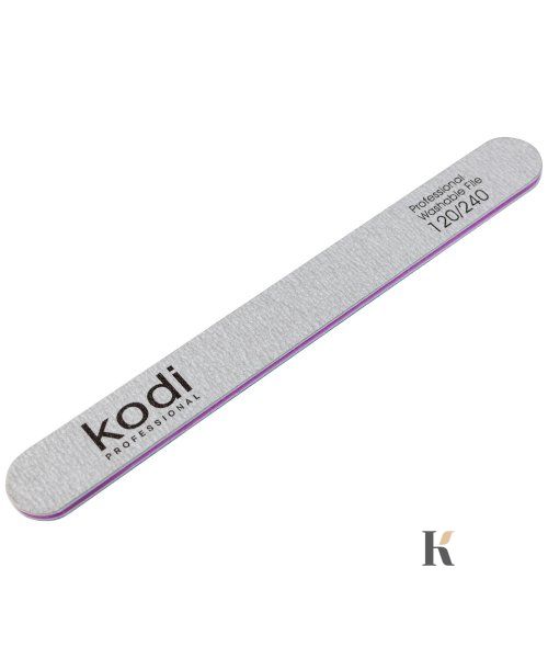 Купити №109 Пилка для нігтів Kodi пряма 120/240 (колір: сірий, розмір:178/19/4) , ціна 32 грн, фото 1