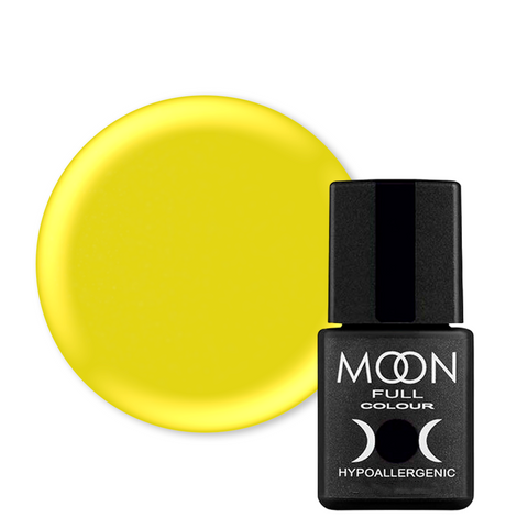 Гель лак Moon Full Breeze color №443 (яскраво жовтий), Breeze Color, 8 мл, Емаль