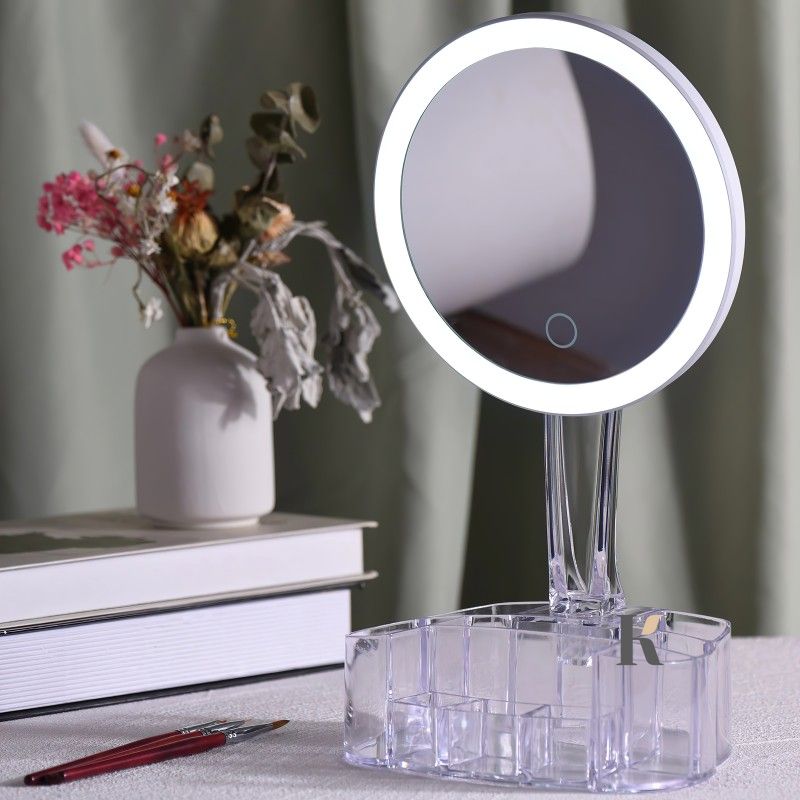 Купить Зеркало с LED подсветкой круглое XH-086 26LED 360° с органайзером (WO-14) , цена 219 грн, фото 4