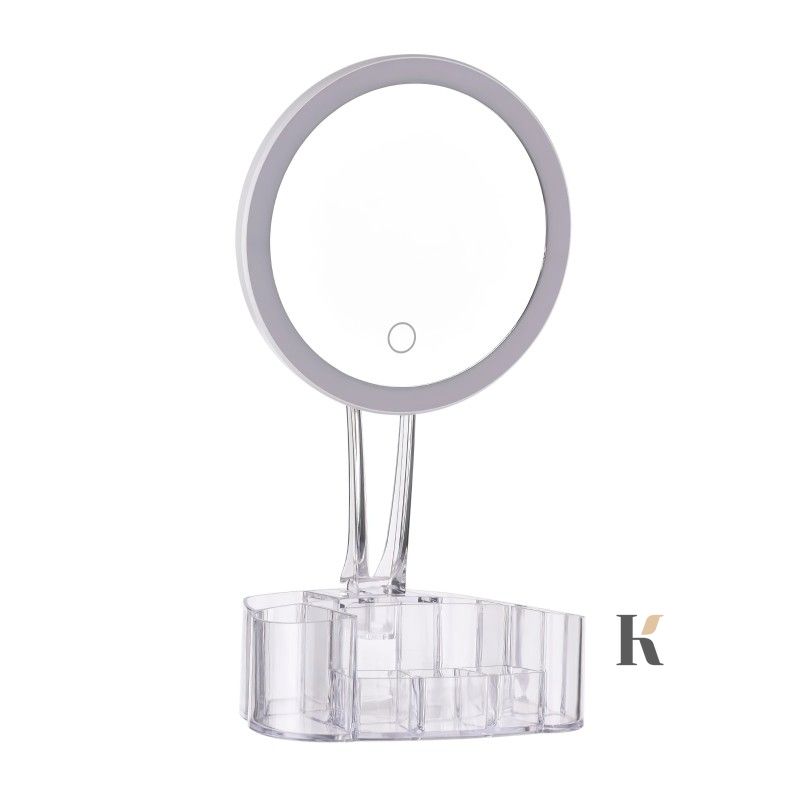Купити Дзеркало з LED підсвічуванням кругле XH-086 26LED 360° з органайзером (WO-14) , ціна 219 грн, фото 1