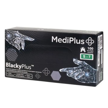 Купити Рукавички нітрилові MediPlus BlackyPlus, 100 шт. , ціна 160 грн, фото 1