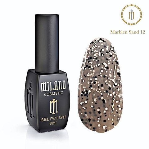 Купити Гель лак Milano Marblen Sand 10мл №12 , ціна 155 грн в магазині Qrasa.ua