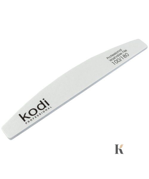 Купити №14 Пилка для нігтів Kodi "Півмісяць" 100/180 (колір: білий, розмір:178/28/4) , ціна 48 грн, фото 1