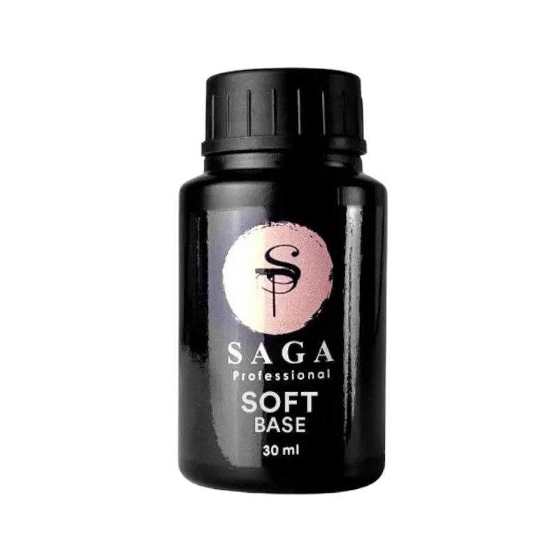 Купить База для гель-лака Saga professional Rubber Base SOFT (30 мл, каучуковая) , цена 350 грн, фото 1