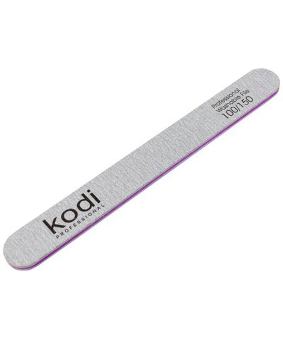Купити №107 Пилка для нігтів Kodi пряма 100/150 (колір: сірий, розмір:178/19/4) , ціна 32 грн, фото 1